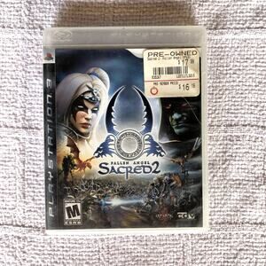 Fallen Angel‎ Sacred 2 PS3 PlayStation 3 Complete CIB Ascaron CDV Mature 2009